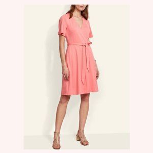 ANN TAYLOR SHUTTER SHORT SLEEVE WRAP DRESS SIZE 14 - WORN ONCE
